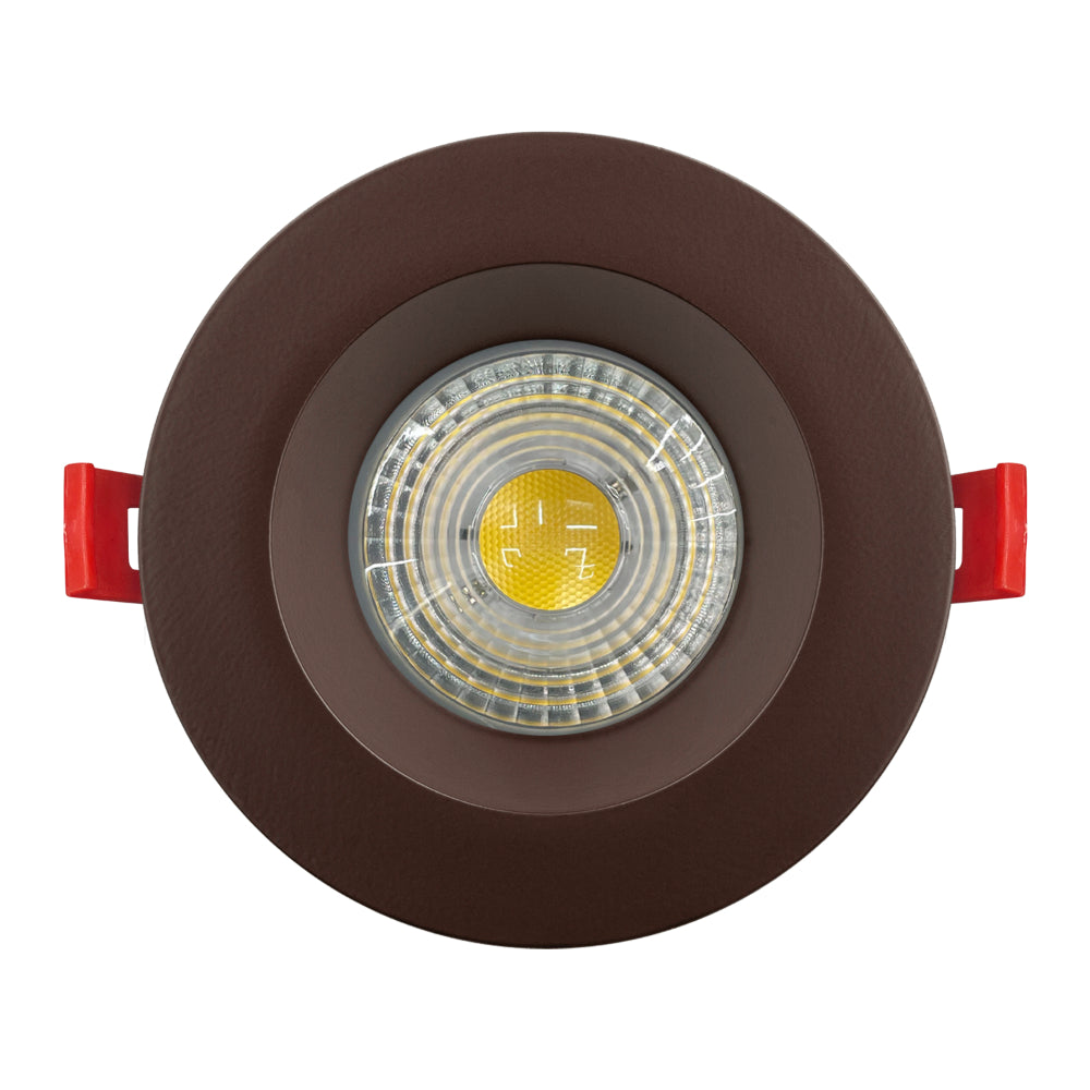 Luxrite 4" Regressed 5CCT Interchangeable Canless Spotlight Round Smooth Trim Additional Image 4