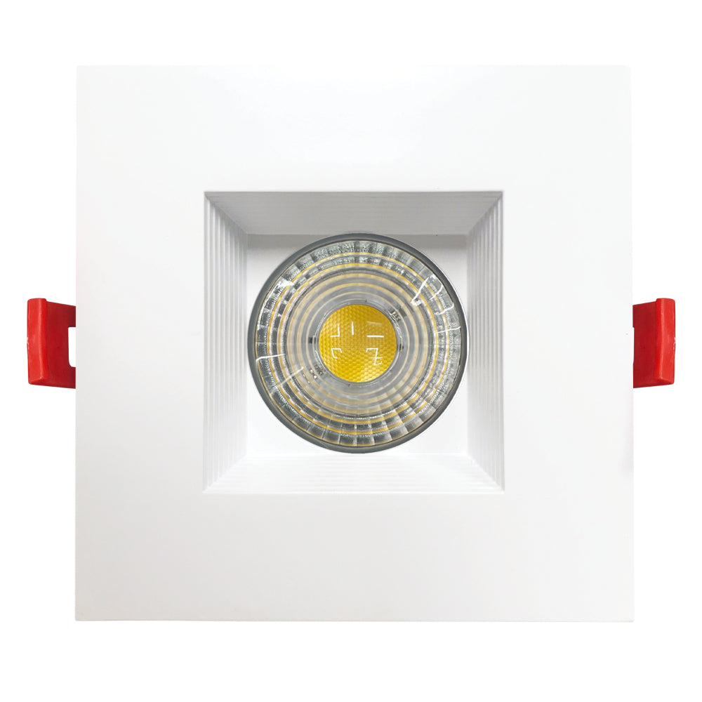 Luxrite 4" Regressed 5CCT Interchangeable Canless Spotlight Square Baffled Trim Additional Image 1