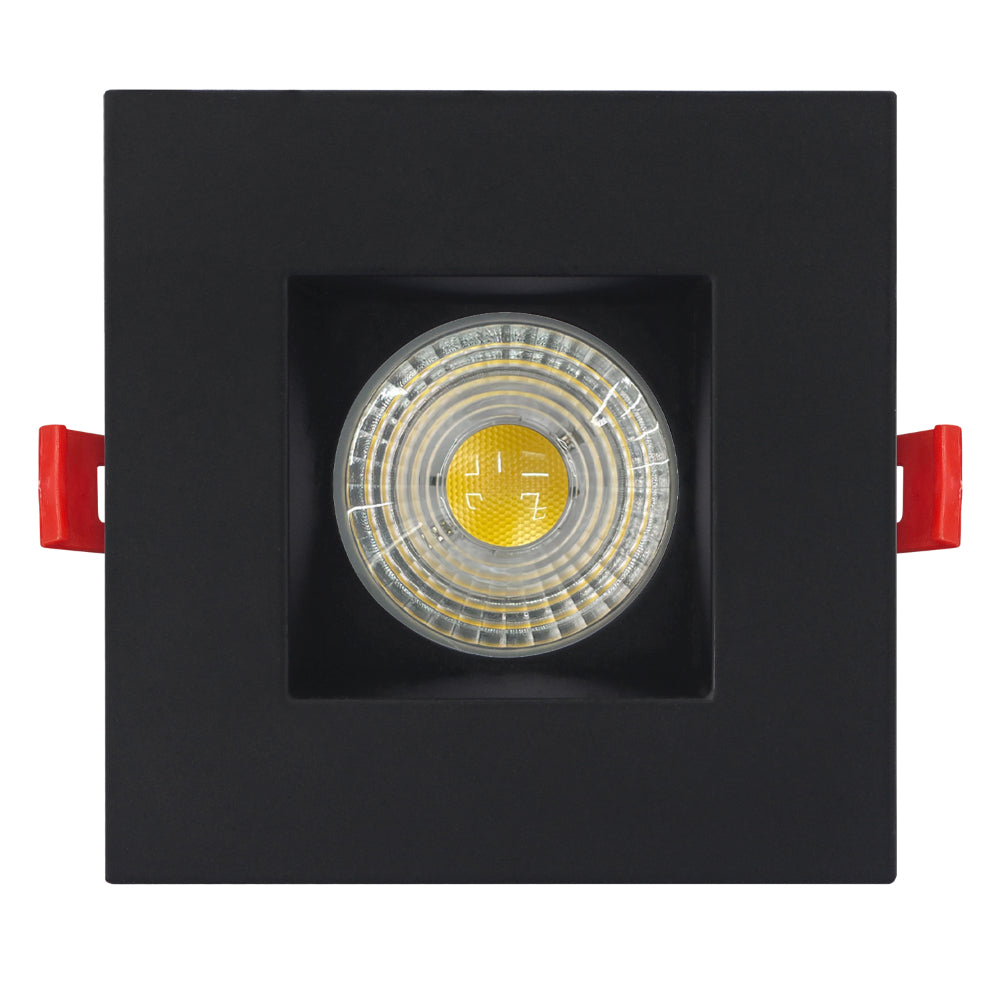 Luxrite 4" Regressed 5CCT Interchangeable Canless Spotlight Square Smooth Trim Additional Image 1