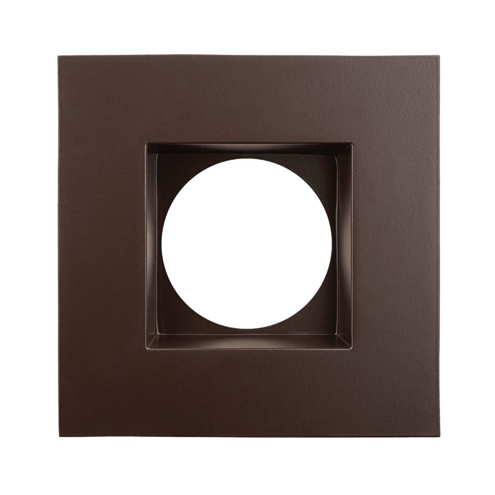 Luxrite 4" Regressed 5CCT Interchangeable Canless Spotlight Square Smooth Trim Additional Image 4