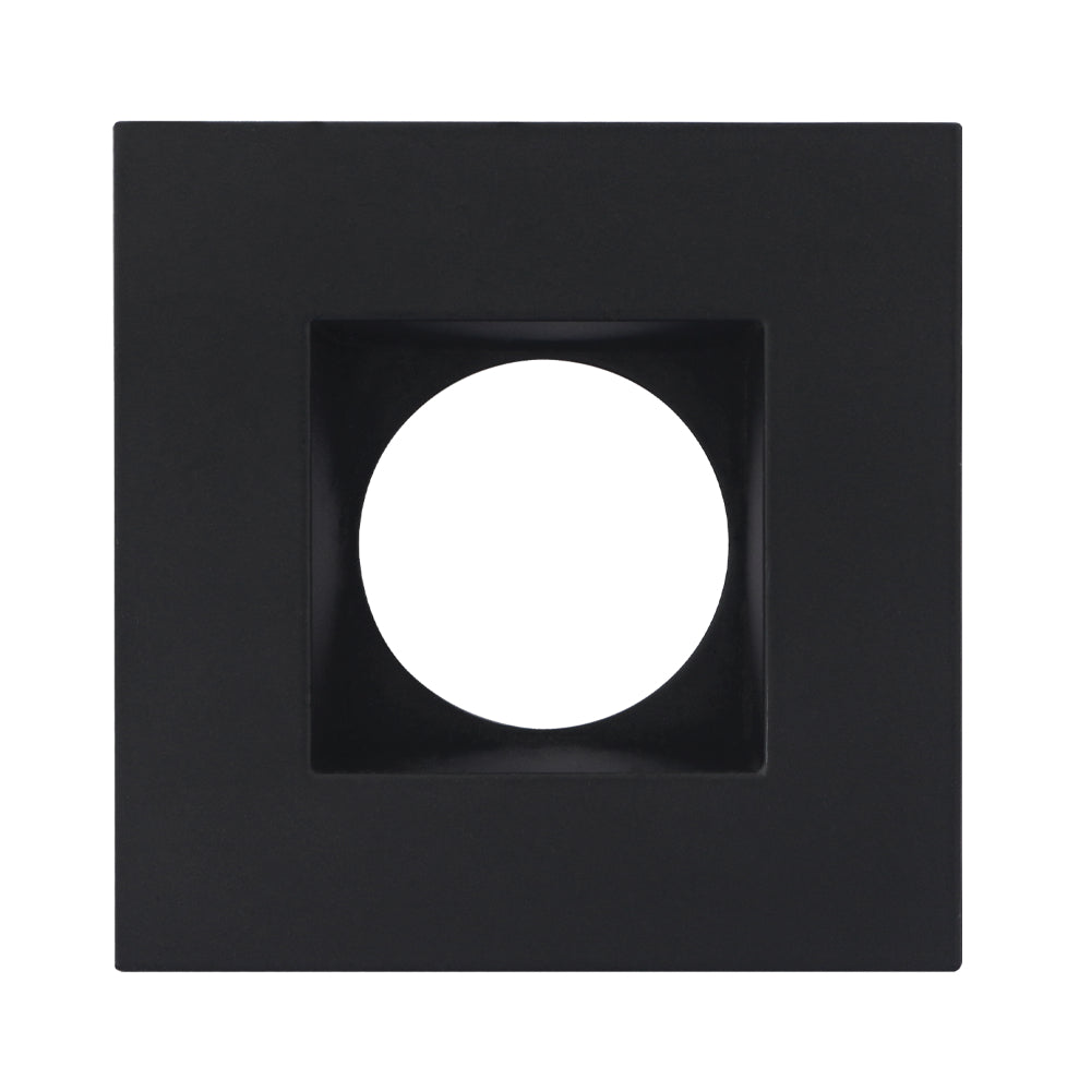 Luxrite 4" Regressed 5CCT Interchangeable Canless Spotlight Square Smooth Trim