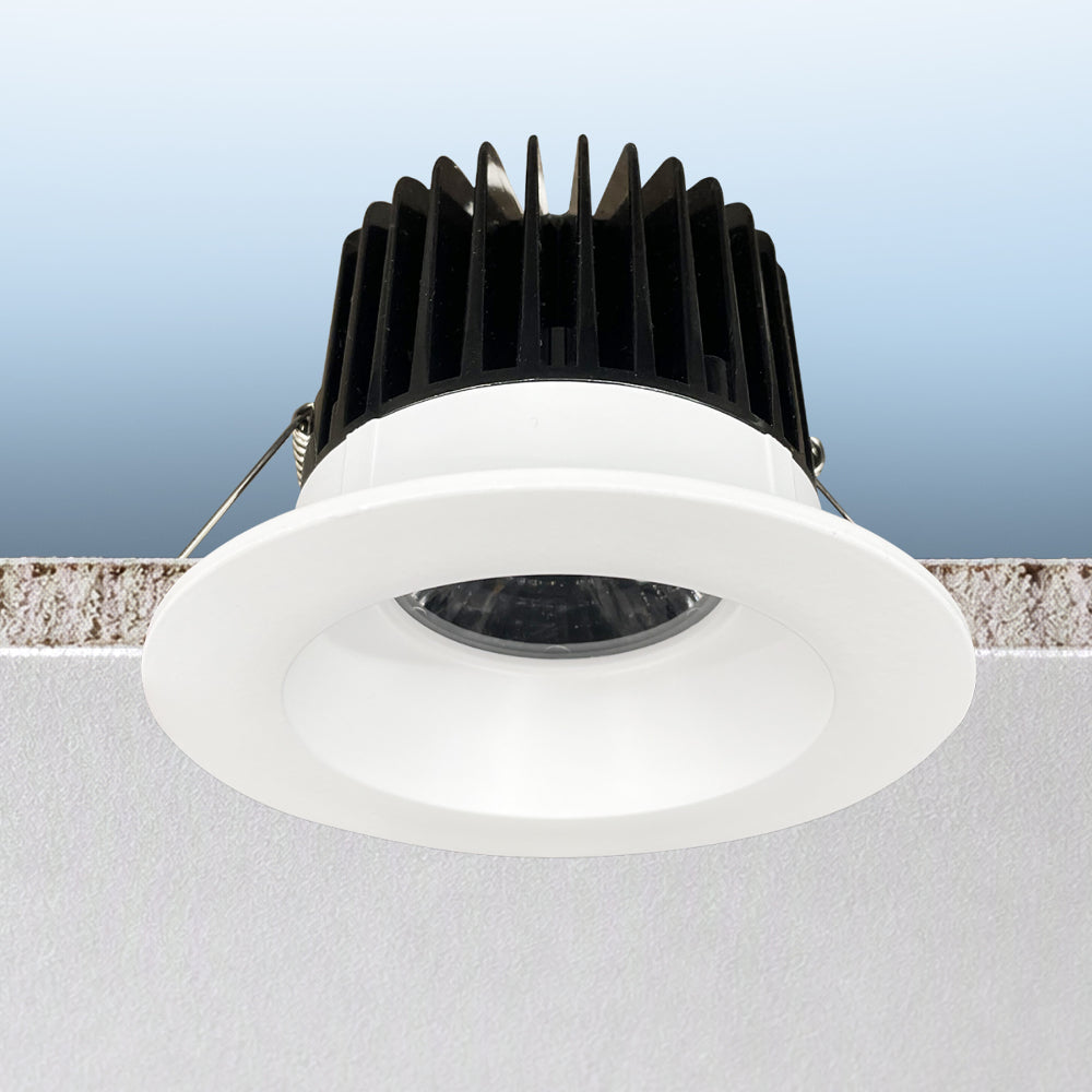 Luxrite 4" Regressed 5CCT Interchangeable Canless Spotlight