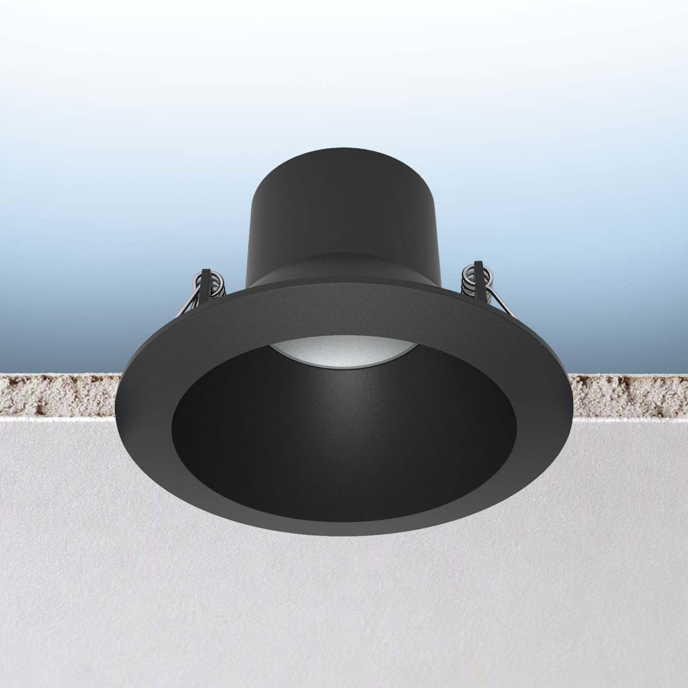 Luxrite 4" Regressed Canless Spotlight - Round - 5 CCT Select Universal Voltage/Dual Dimming