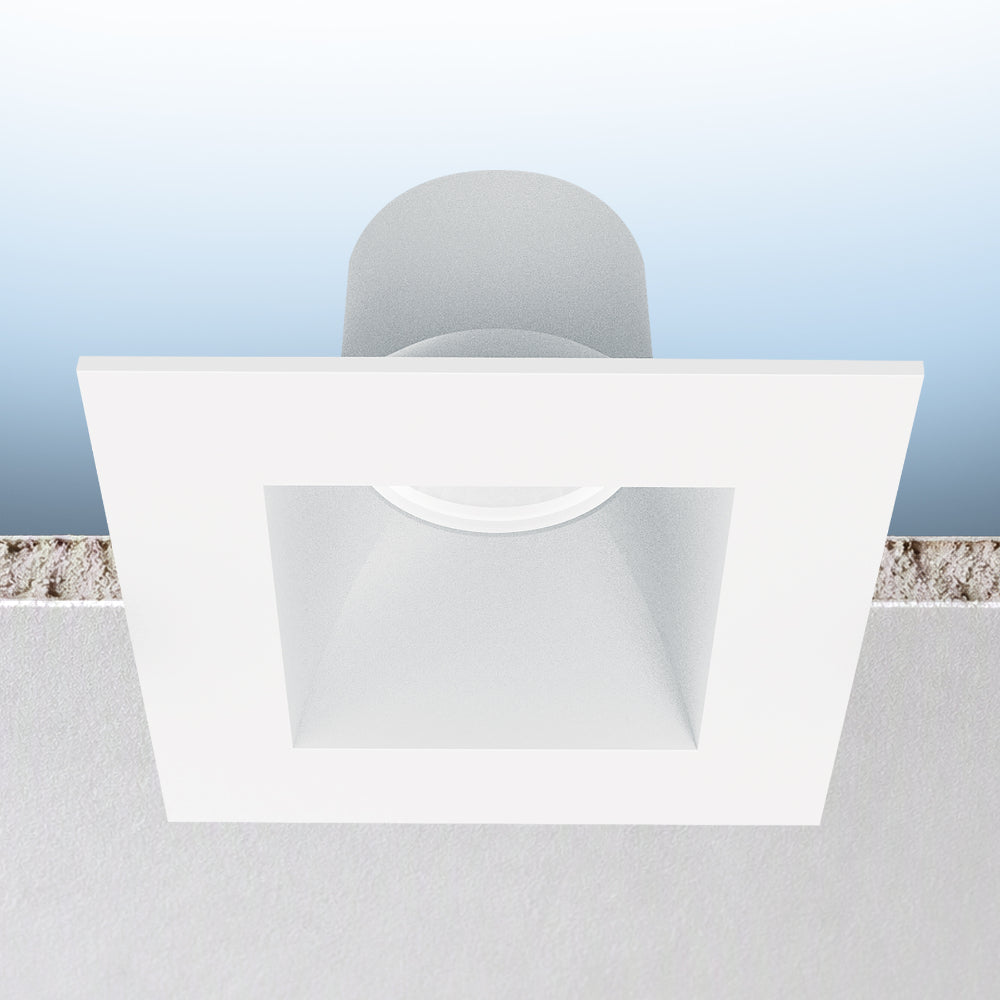 Luxrite 4" Regressed Canless Spotlight - Square - 5 CCT Selectable Additional Image 5