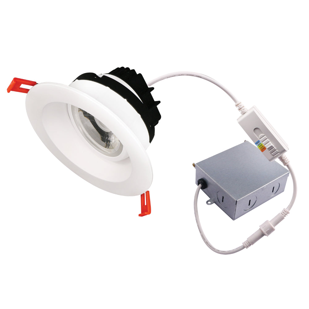 Luxrite 4" Regressed Gimbal Round 5CCT Canless Spotlight Additional Image 4