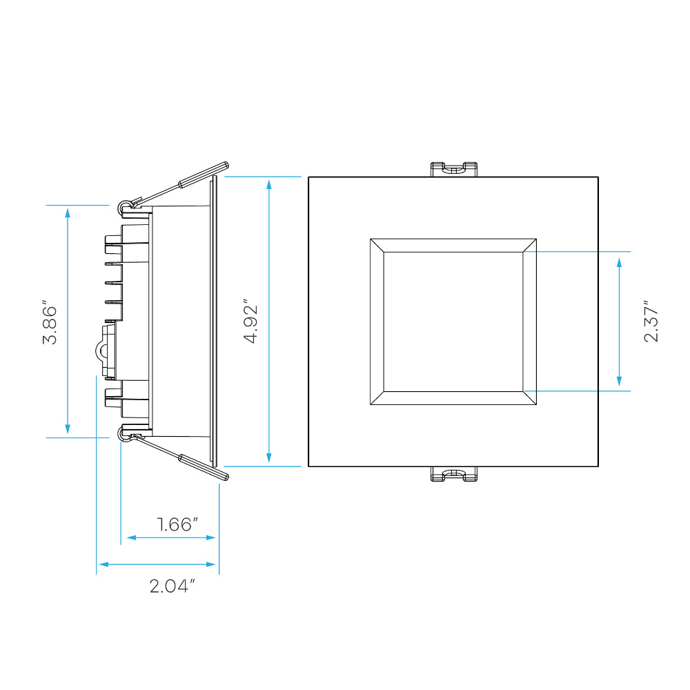 Luxrite 4" Regressed Mini Panel 5CCT - High Output Additional Image 10