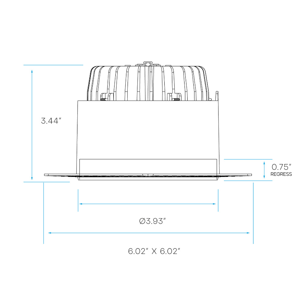 Luxrite 4" Regressed Trimless Push N' Lock Spotlight - CCT Selectable Universal Voltage/Dual Dimming/Universal Voltage Round Additional Image 5