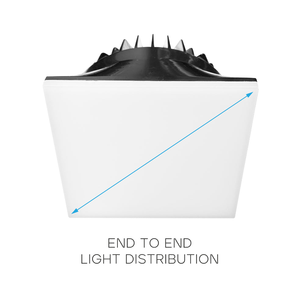 Luxrite 4" Regressed Trimless Push N' Lock Spotlight - CCT Selectable Universal Voltage/Dual Dimming/Universal Voltage Square Additional Image 4