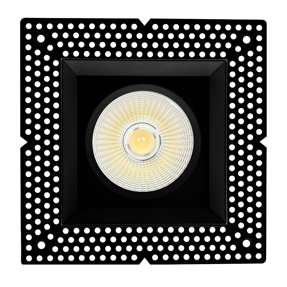 Luxrite 4" Regressed Trimless Push N' Lock Square Mesh Additional Image 1