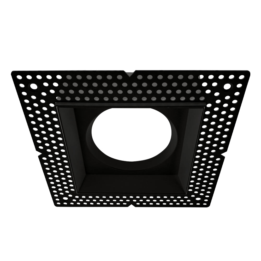 Luxrite 4" Regressed Trimless Push N' Lock Square Mesh