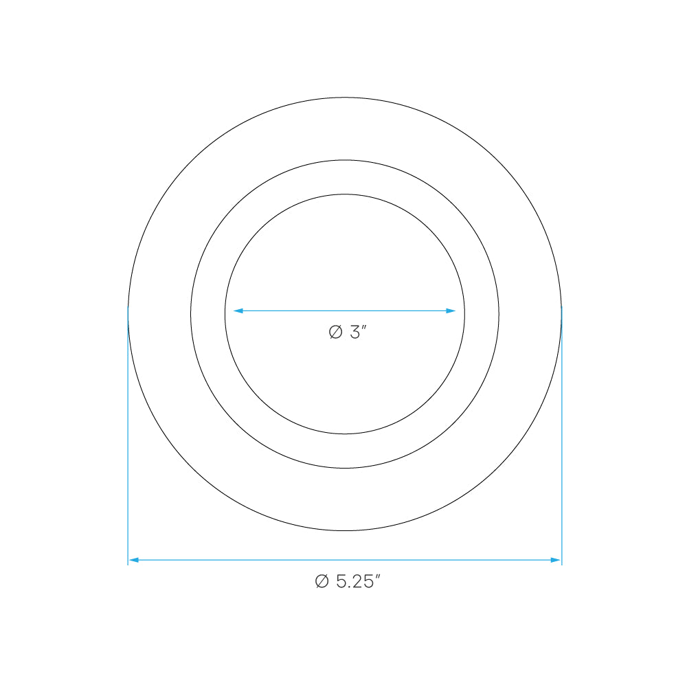 Luxrite 4" Retrofit Round Trim Black Downlight Additional Image 2
