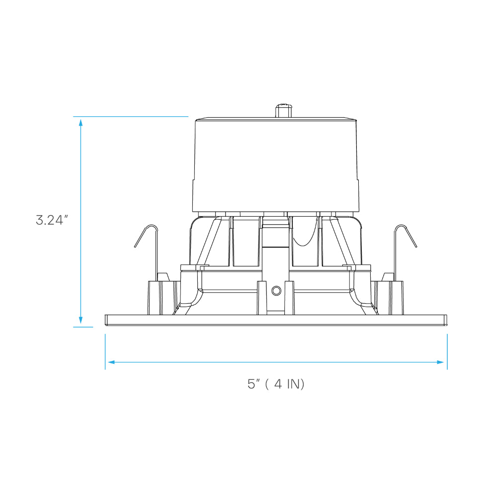 Luxrite 4" Retrofit Square 5CCT - HO Downlight Additional Image 2