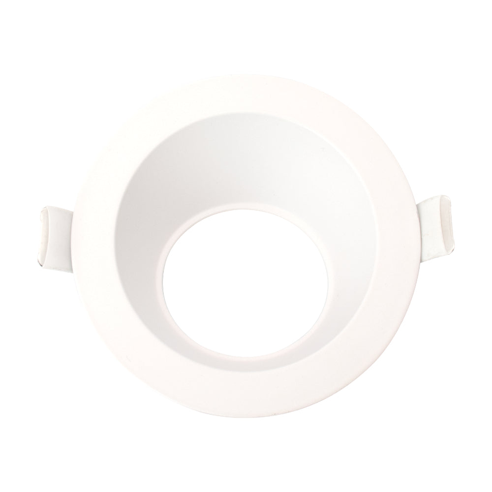 Luxrite 4" Round Wall Washer Trim Replacement - White Finish