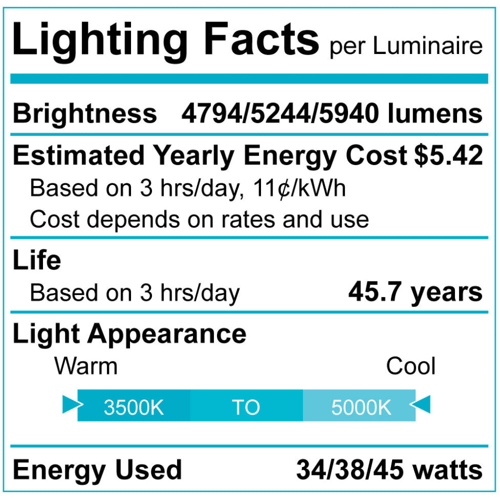 Luxrite 4' Slim Linear Wattage Selectable 3CCT Additional Image 5