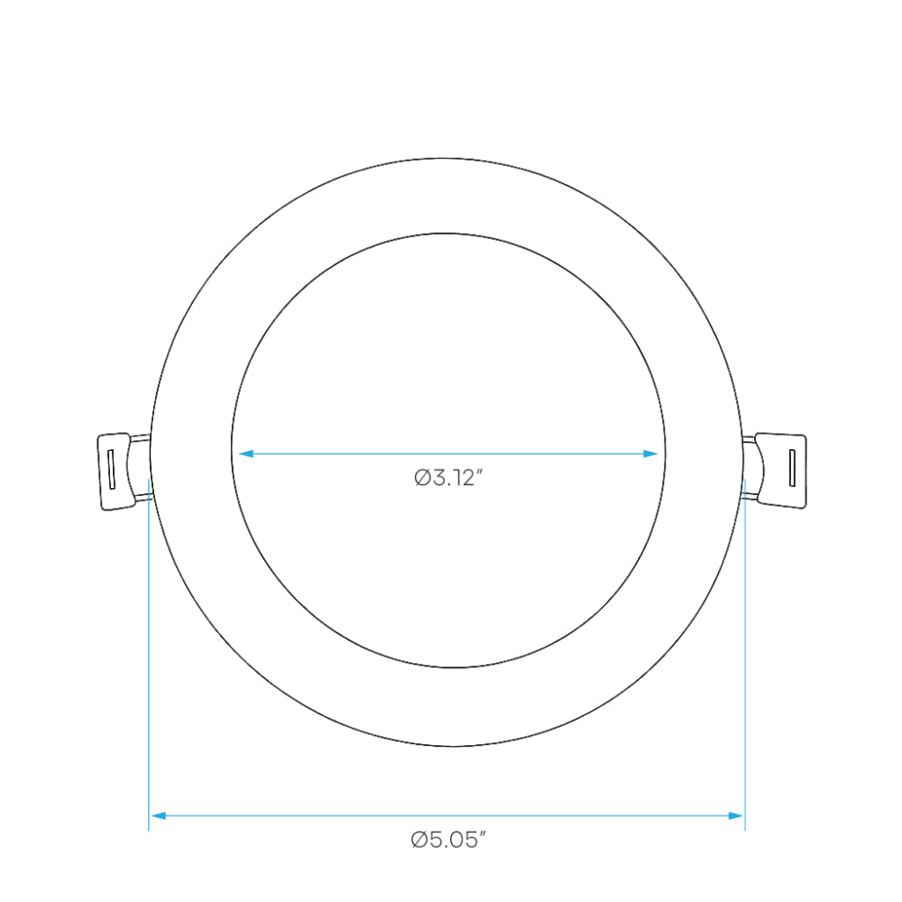 Luxrite 4" Smart Mini Panel RGB + Tunable White - Round Additional Image 1