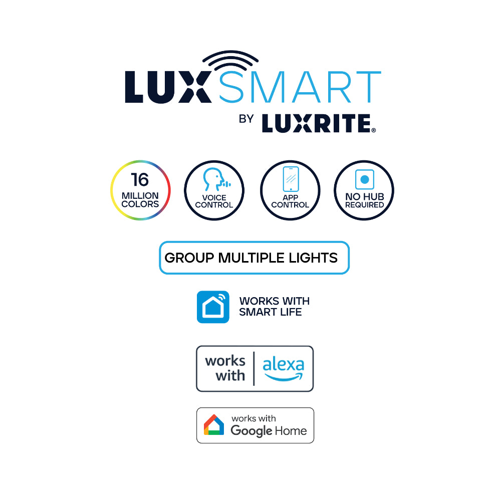 Luxrite 4" Smart Mini Panel RGB + Tunable White - Round Additional Image 3