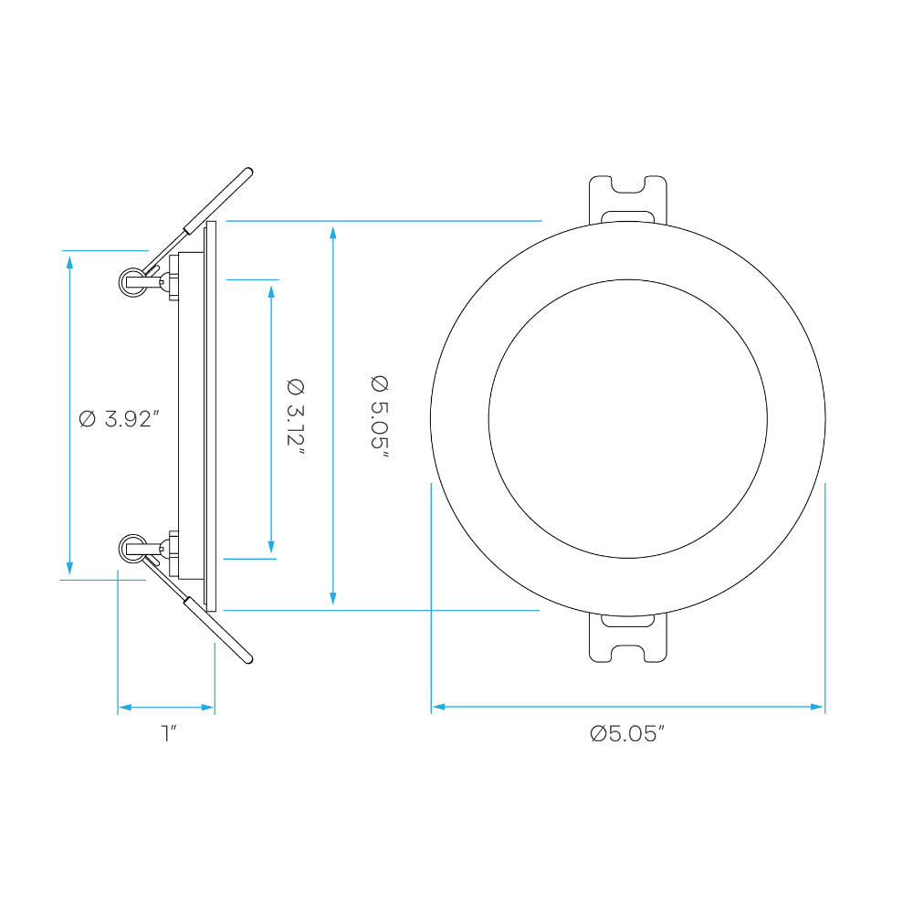 Luxrite 4" Smart Mini Panel RGB + Tunable White - Round Additional Image 4