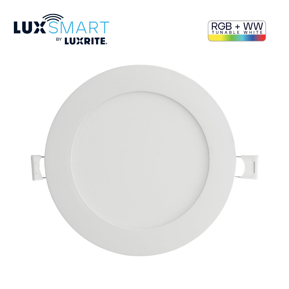 Luxrite 4" Smart Mini Panel RGB + Tunable White - Round