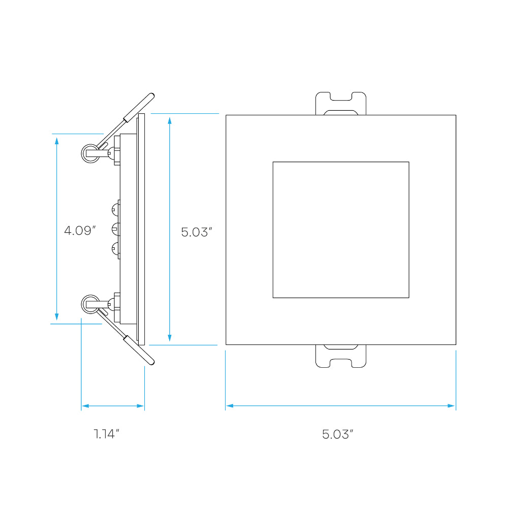 Luxrite 4" Smart Mini Panel RGB + Tunable White - Square Additional Image 4