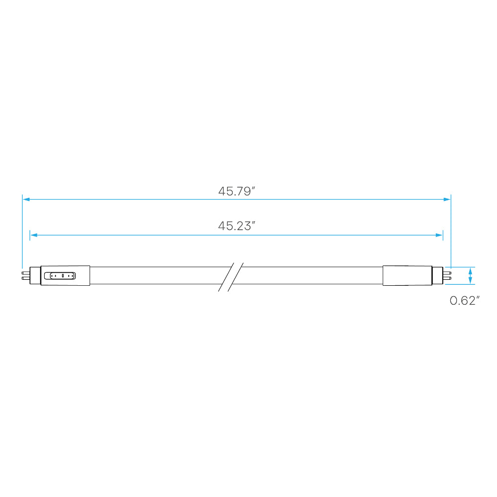 Luxrite 4' T5 Bypass Ballast - 4CCT Selectable LED Lamp Additional Image 1