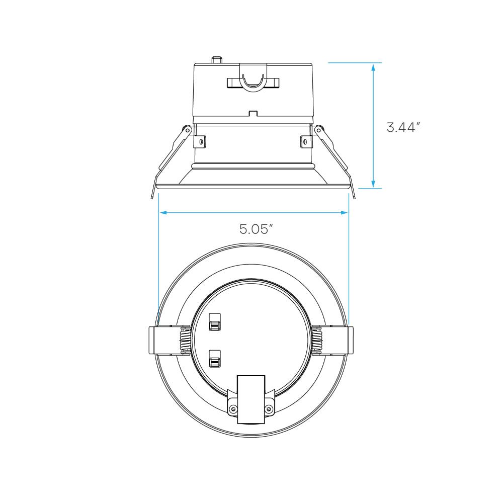Luxrite 4" Wattage Selectable 3CCT High Output Commercial Downlight Additional Image 6