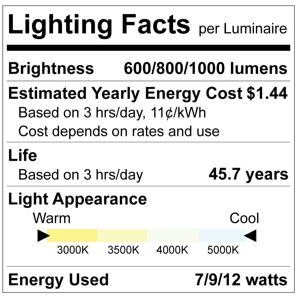 Luxrite 4" Wattage Selectable 4CCT Commercial Downlight Additional Image 6