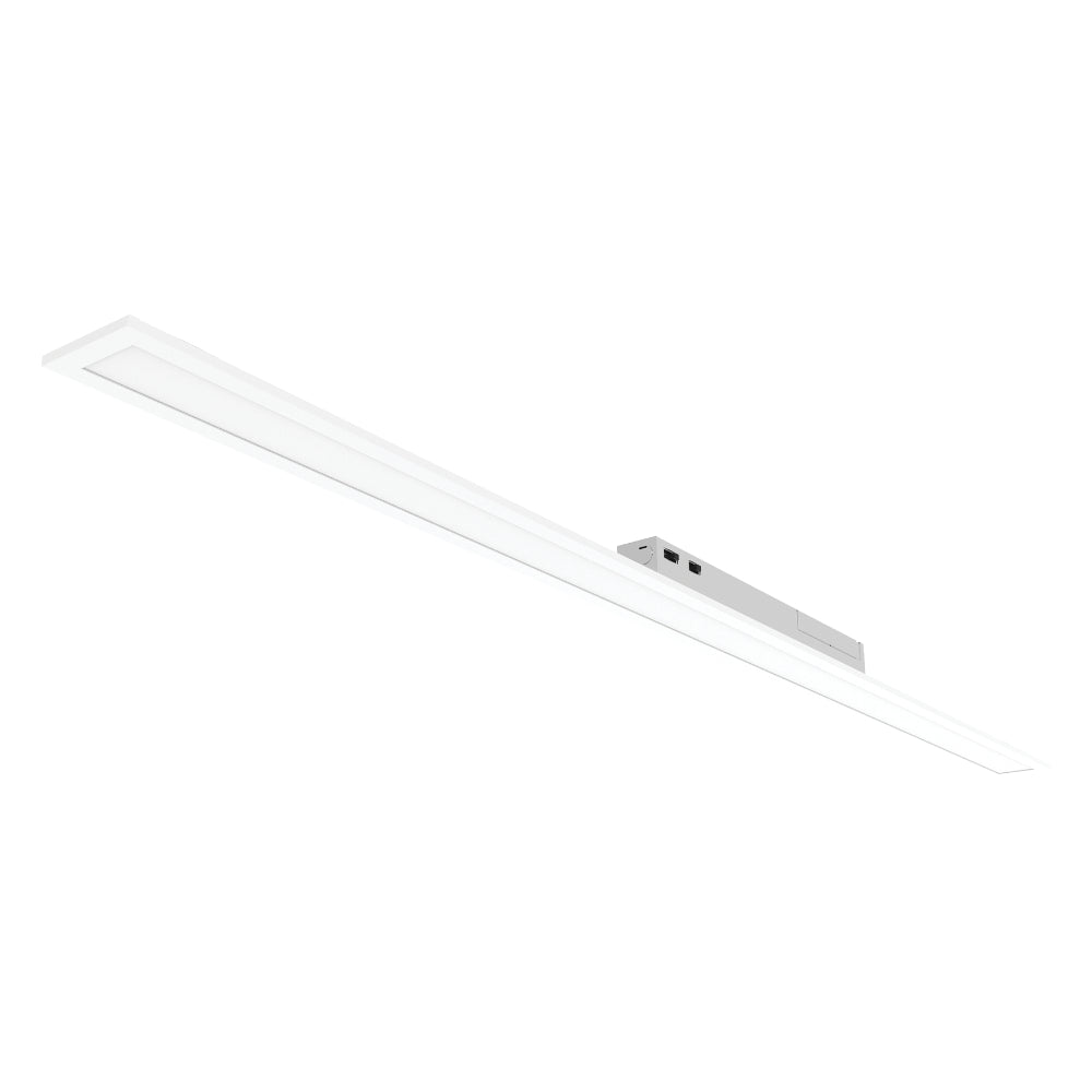 Luxrite 4" x 6' Recessed Backlit Panel - CCT & Wattage Selectable
