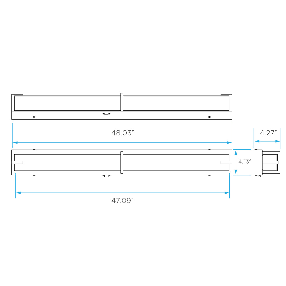 Luxrite 48" LED Vanity Fixture - Brushed Nickel Additional Image 1