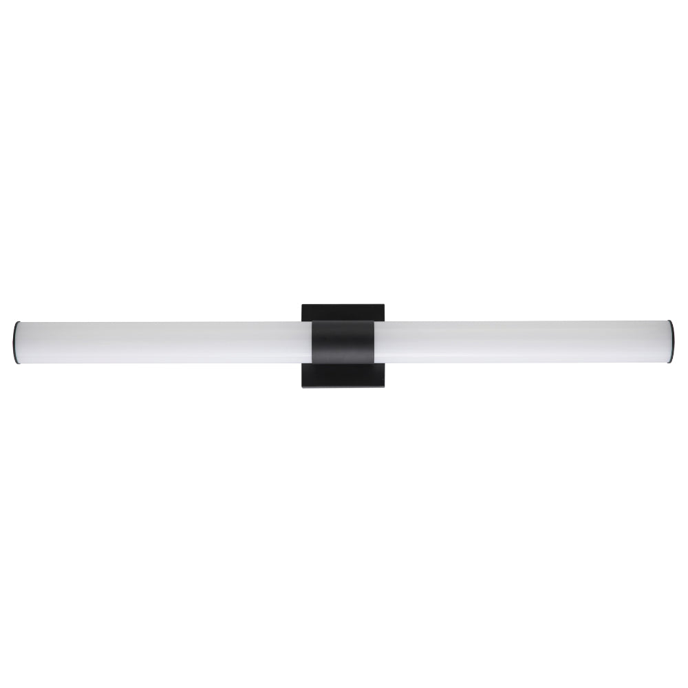 Luxrite 48" Vanity LED Bar - CCT Selectable Round Black Finish