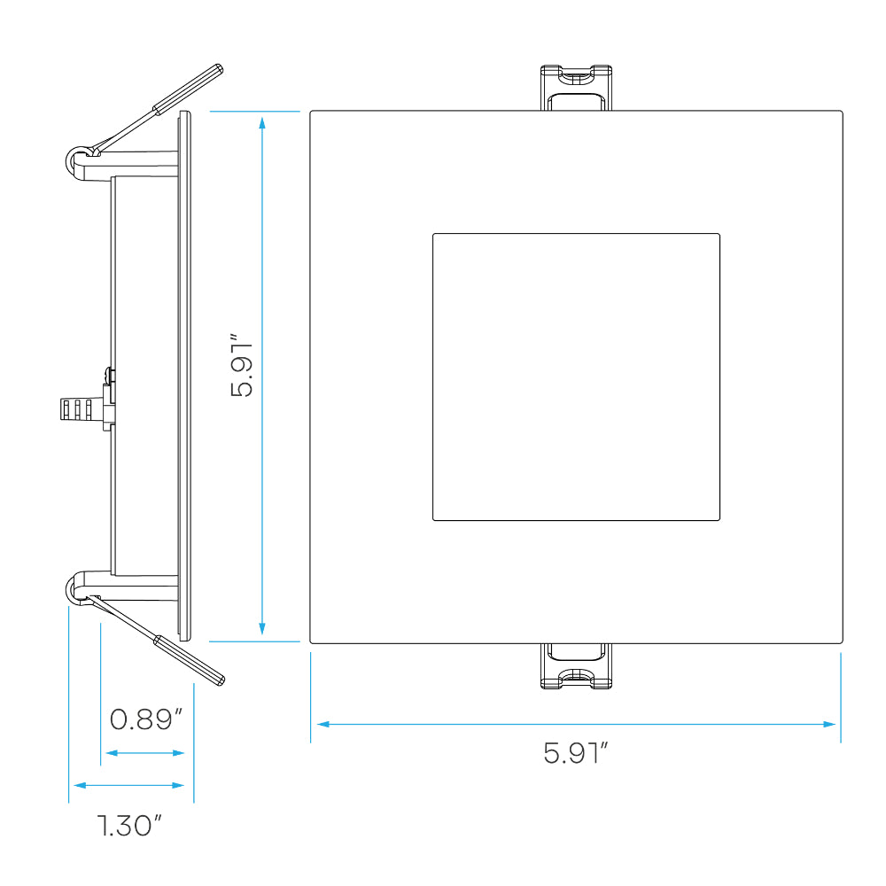 Luxrite 5" Eco Backlit Mini Panel Canless Spotlight - 5CCT Selectable High Output Additional Image 6