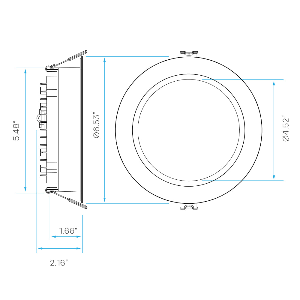 Luxrite 5" Regressed Mini Panel - CCT & Wattage Selectable - Dual Dimming/Universal Voltage Additional Image 10