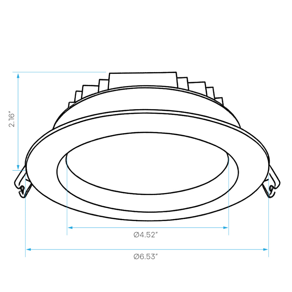 Luxrite 5" Regressed Mini Panel - CCT & Wattage Selectable - Dual Dimming/Universal Voltage Additional Image 7