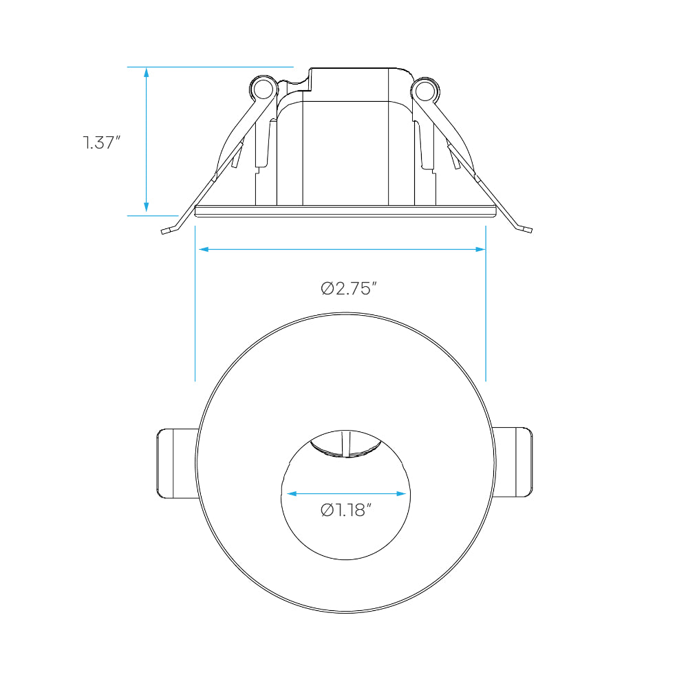Luxrite 5W Clip-In Round Step-Light - 5CCT Selectable Additional Image 3