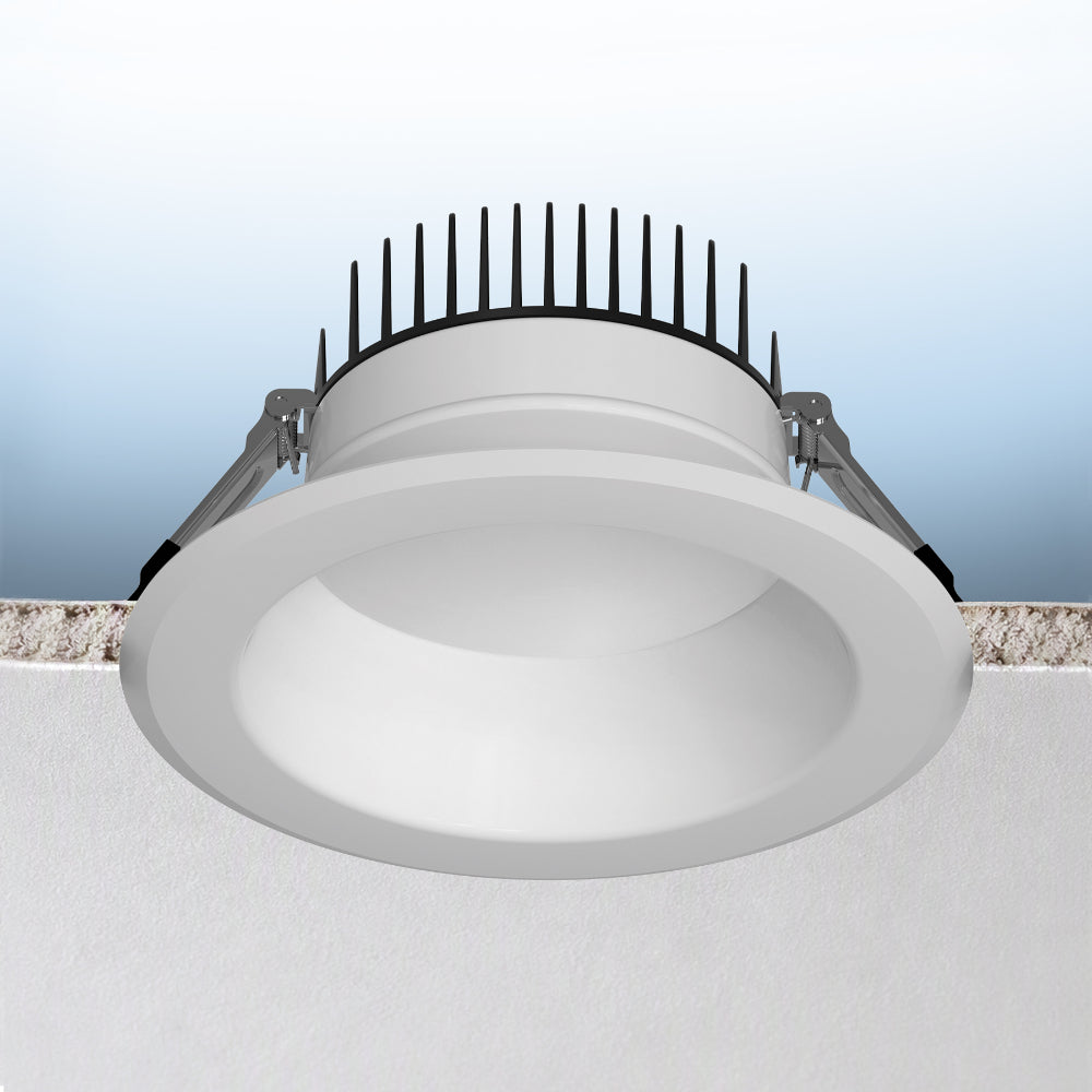 Luxrite 6" 5 CCT & 3 Wattage Selectable - Universal Voltage/Dual Dimming High Output Commercial Downlight