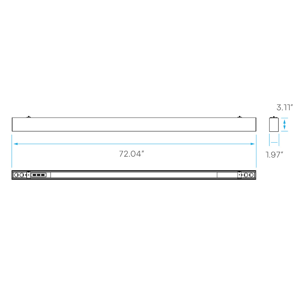 Luxrite 6' Architectural Linkable Linear 3 CCT/3 Wattage/Up-Down Selectable+EM Additional Image 4