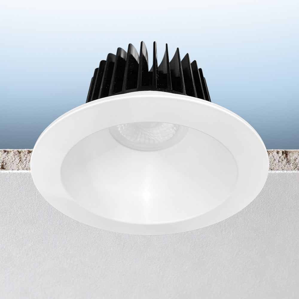 Luxrite 6" Deep Regressed 5CCT Canless Spotlight