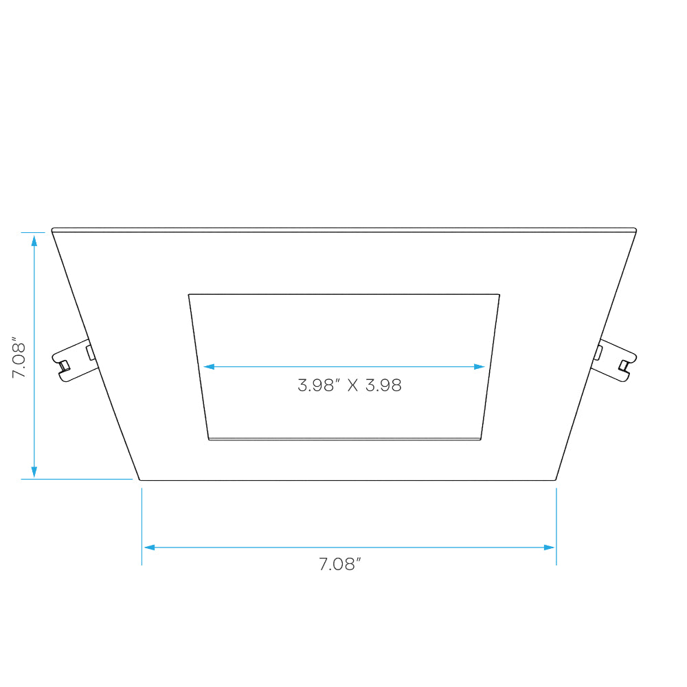 Luxrite 6" Mini Panel Canless Spotlight - CCT & Wattage Selectable Dual Dimming/Universal Voltage - High Output Additional Image 5