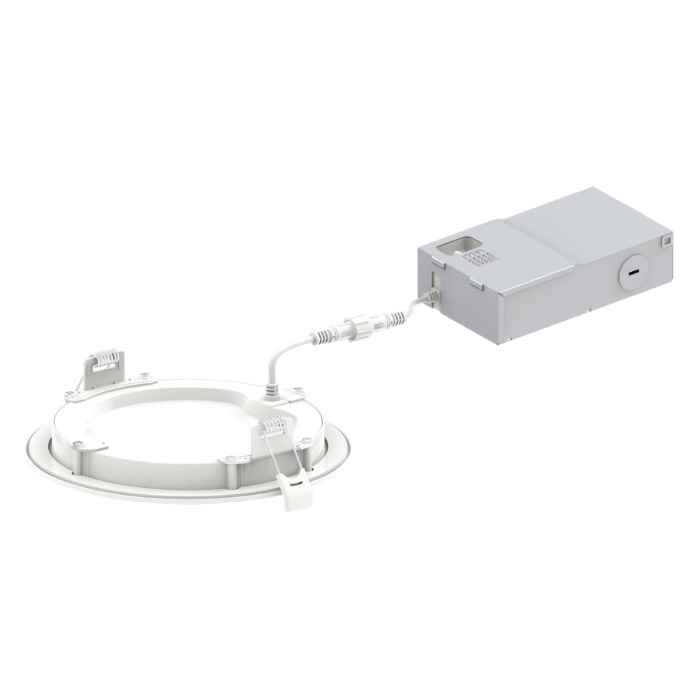 Luxrite 6" Mini Panel Round 5CCT Baffled Canless Wafer Spotlight Additional Image 2