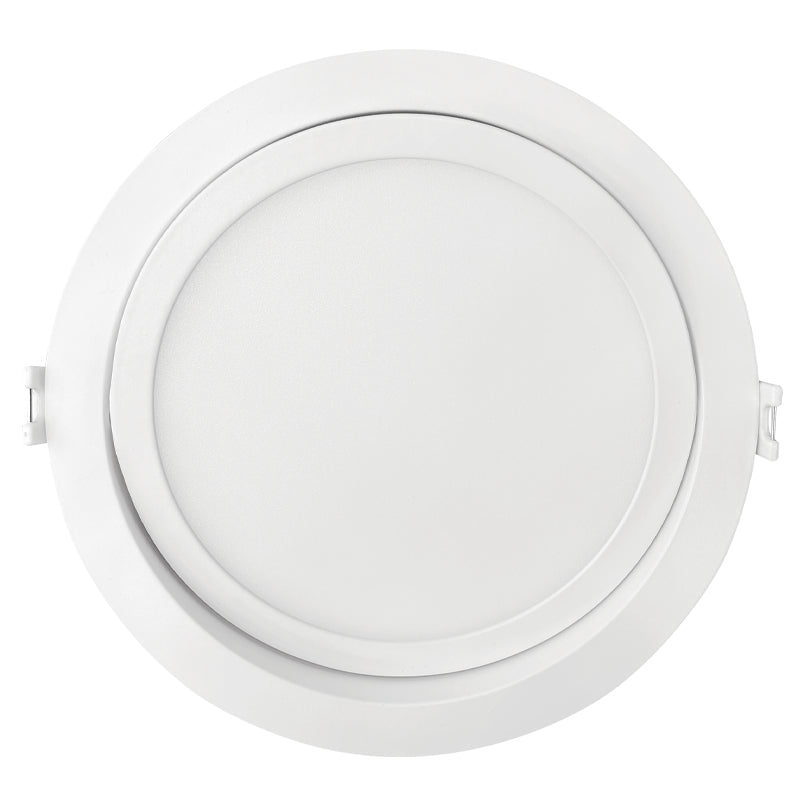 Luxrite 6" Mini Panel Round 5CCT Ho Gimbal Canless Wafer Spotlight