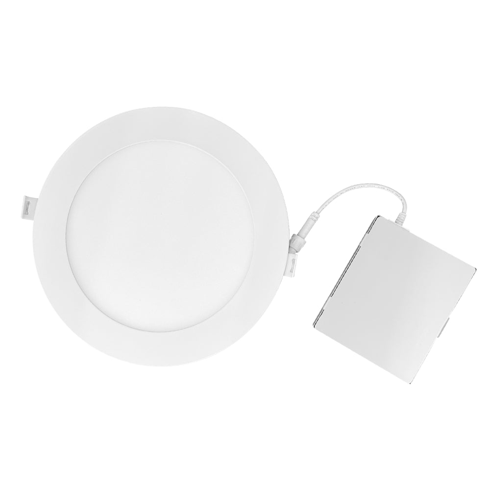 Luxrite 6" Mini Panel Round 5CCT Smooth Canless Wafer Spotlight Additional Image 2