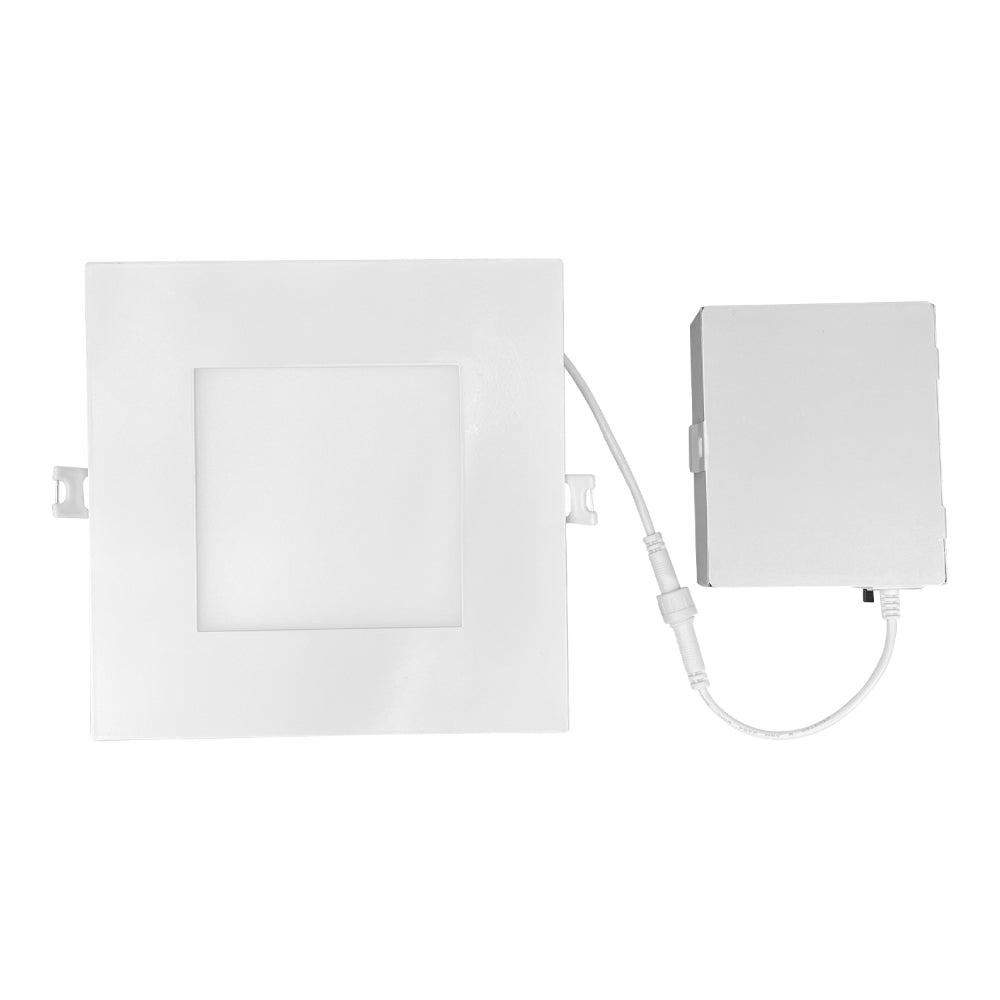Luxrite 6" Mini Panel Square 5CCT High Output Smooth Canless Wafer Spotlight Additional Image 2