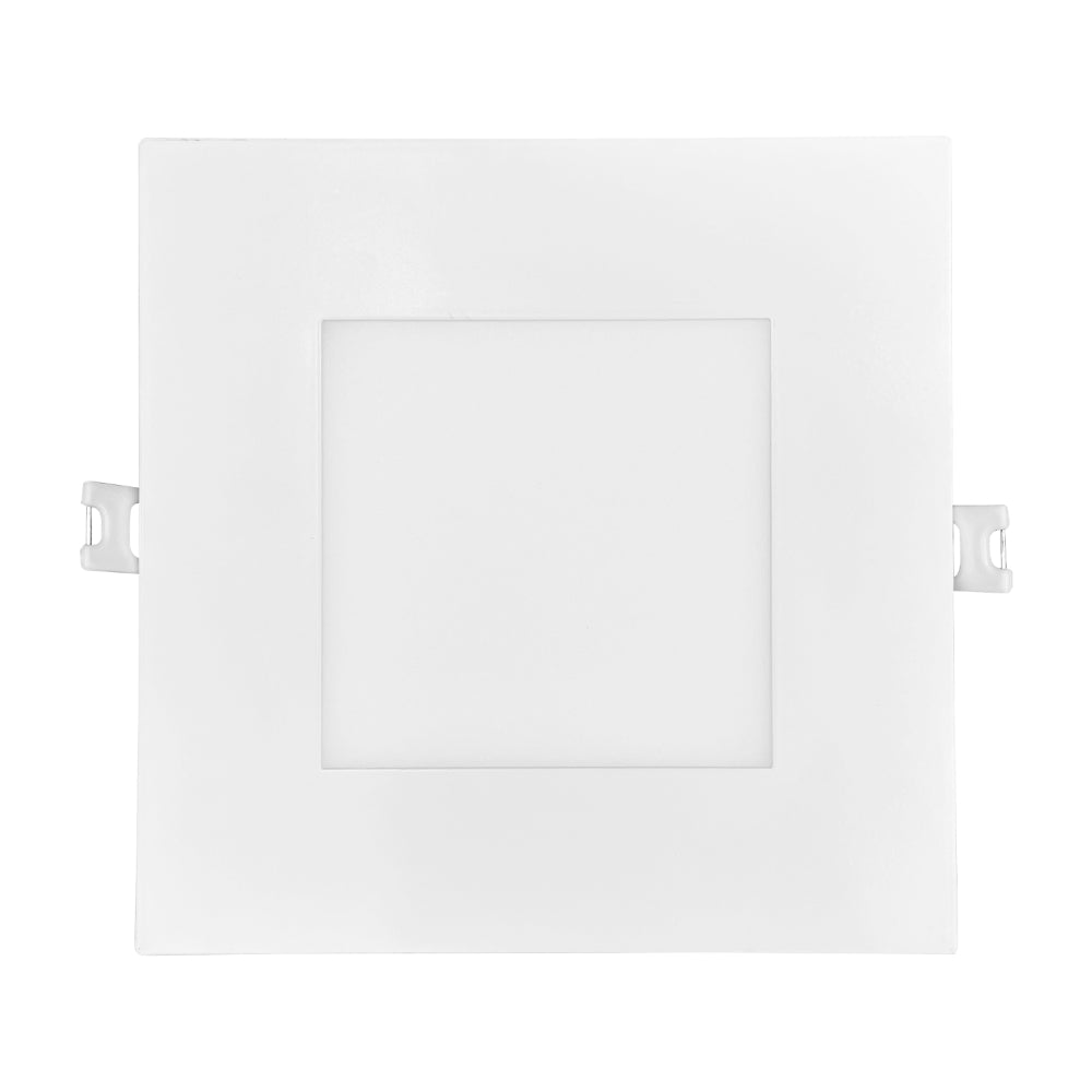 Luxrite 6" Mini Panel Square 5CCT Smooth Canless Wafer Spotlight