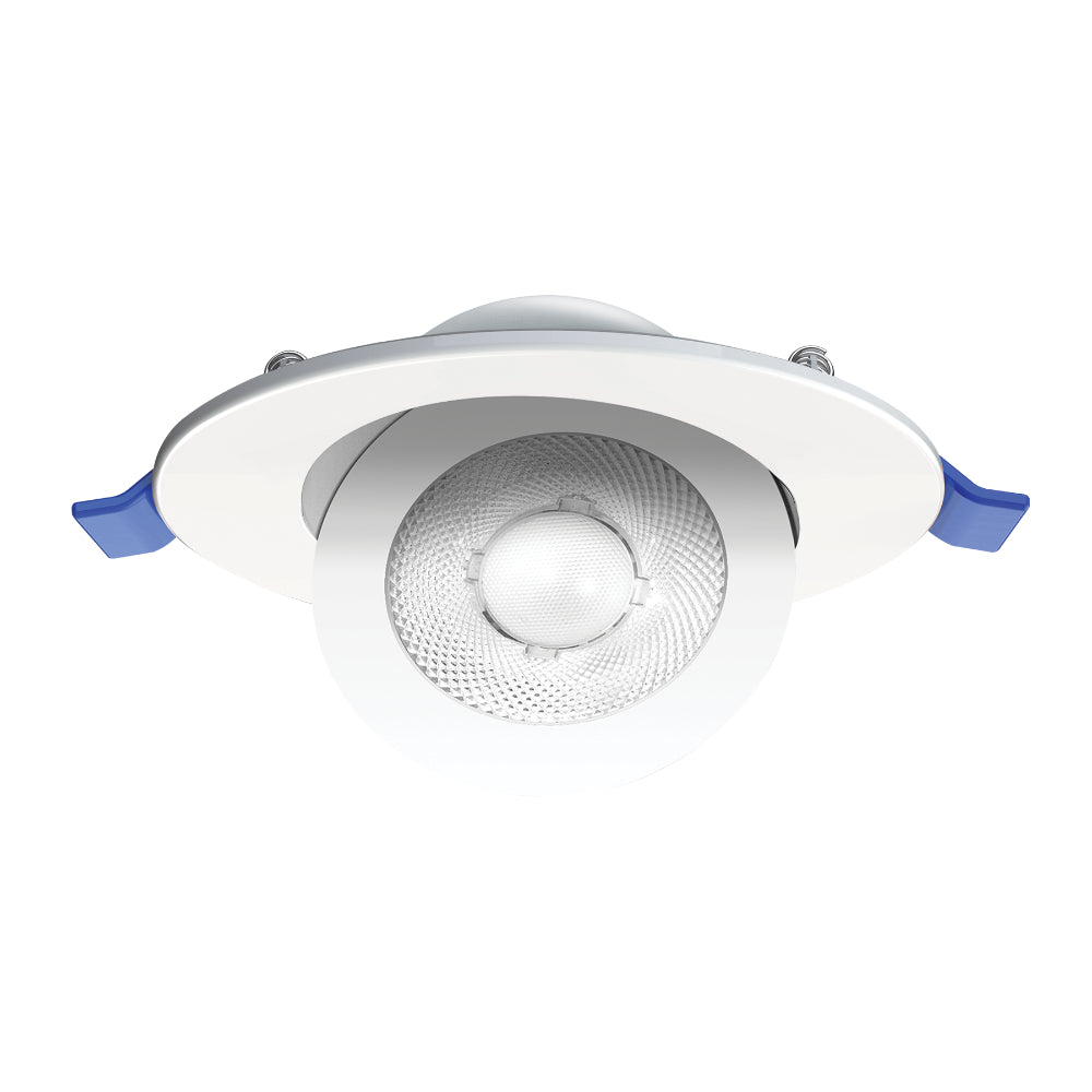 Luxrite 6" Recessed Floating Gimbal - 5 CCT Selectable Round Trim Additional Image 2