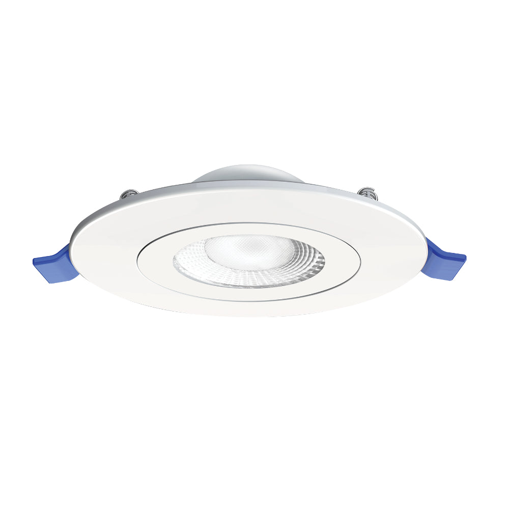 Luxrite 6" Recessed Floating Gimbal - 5 CCT Selectable Round Trim Additional Image 3