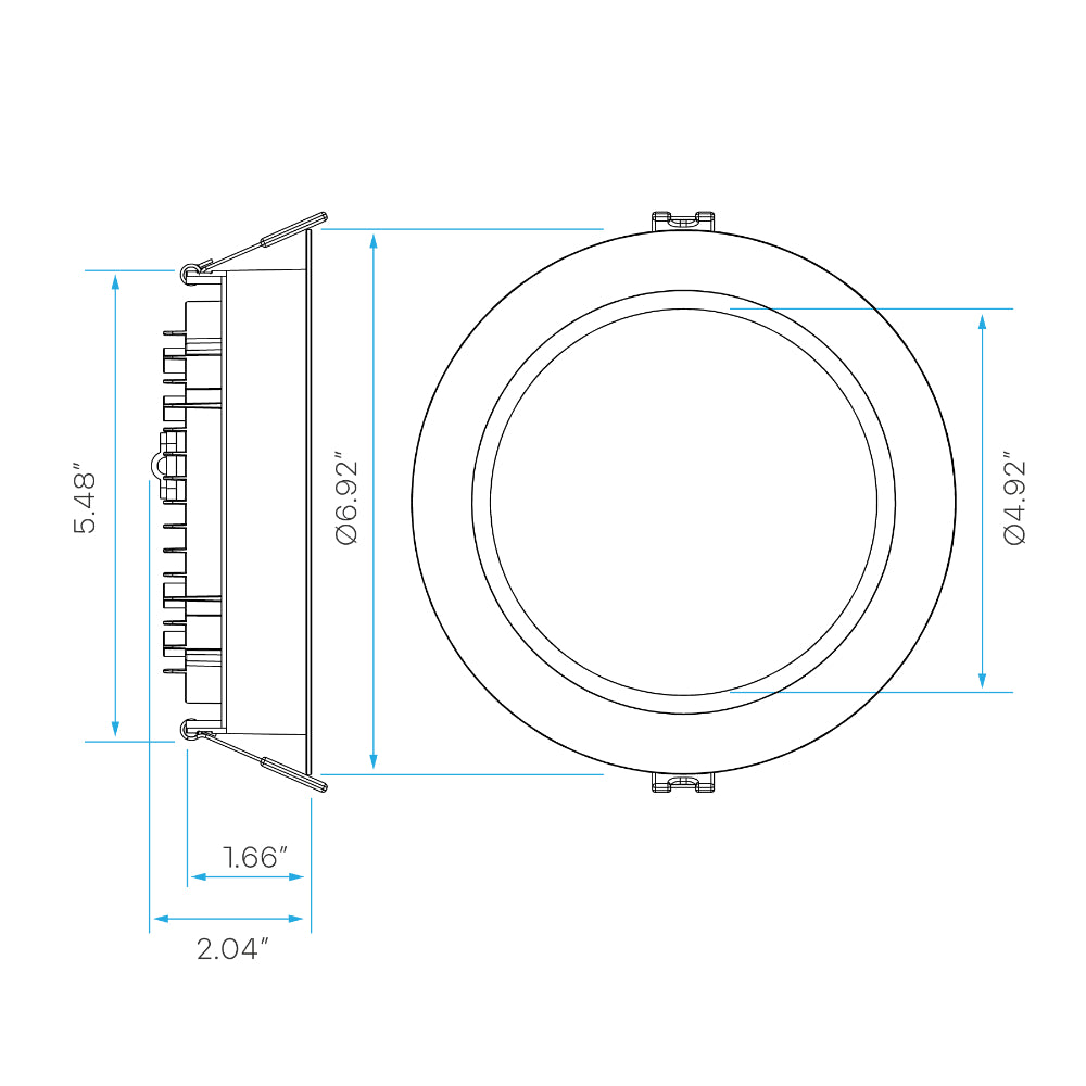 Luxrite 6" Regressed Mini Panel 5CCT - High Output Additional Image 4