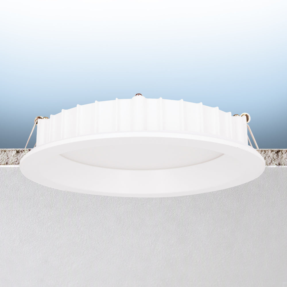 Luxrite 6" Regressed Mini Panel Dim To Warm + 5CCT & 2 Wattage Selectable - Universal Voltage/Dual Dimming