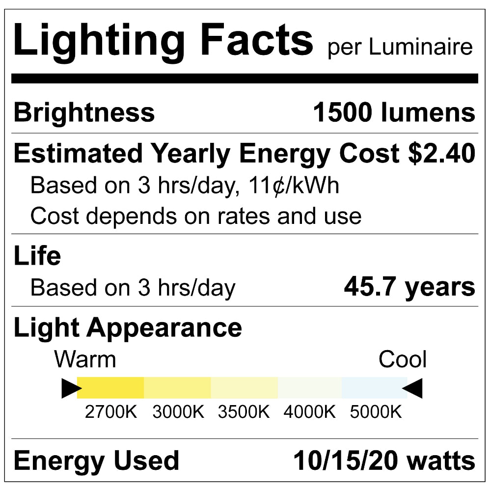 Luxrite 6" Regressed Round Canless Spotlight - 5 CCT & 3 Wattage Selectable Additional Image 4
