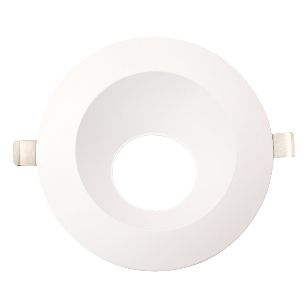 Luxrite 6" Round Wall Washer Trim Replacement - White Finish