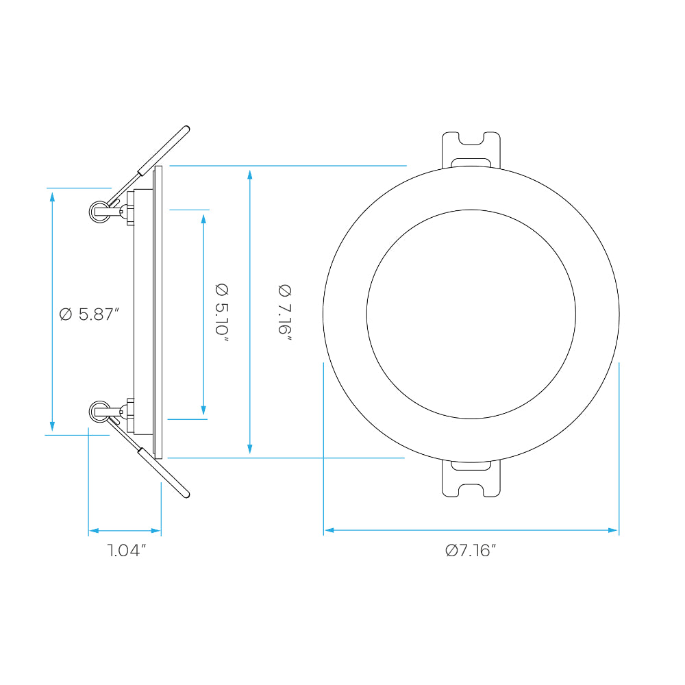 Luxrite 6" Smart Mini Panel RGB + Tunable White - Round Additional Image 4