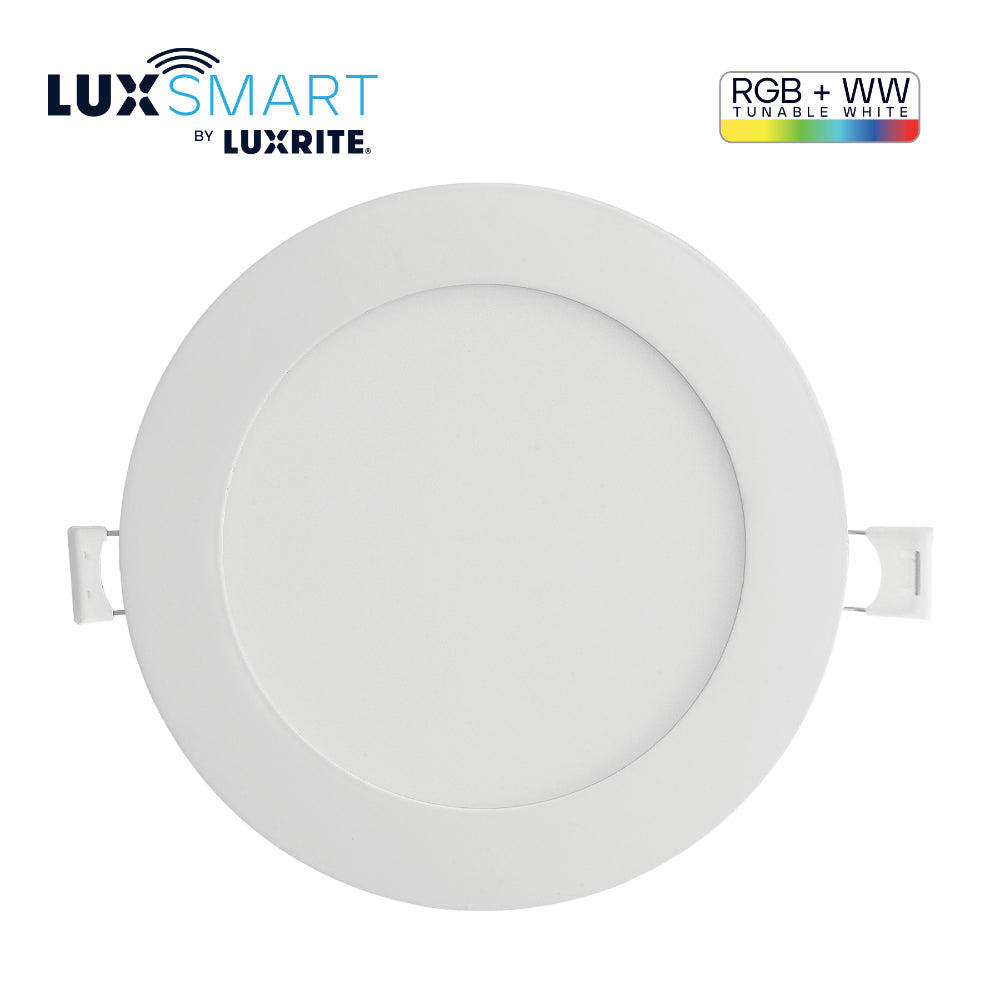 Luxrite 6" Smart Mini Panel RGB + Tunable White - Round